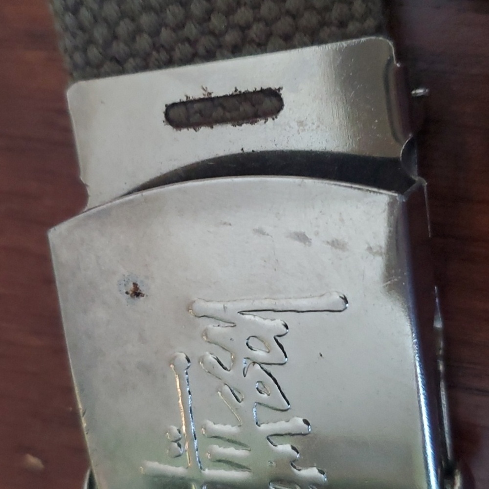 Stussy Silver Buckle with Green Strap - Picture 4 of 6